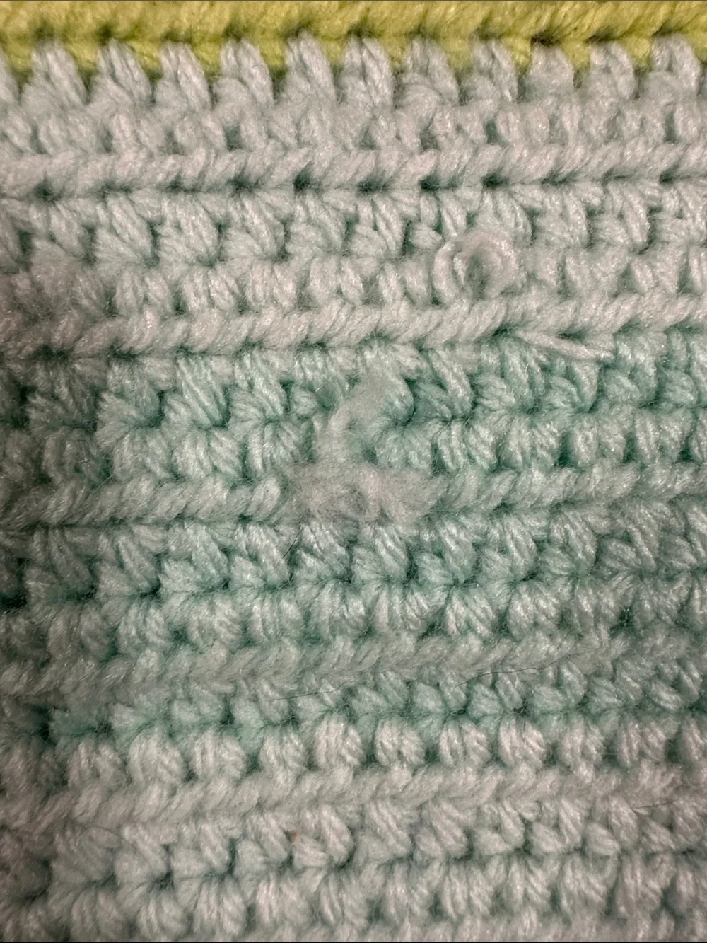 Handmade Striped Crocheted Pet Sweater in Mint & Lime Size:Approx. Medium
